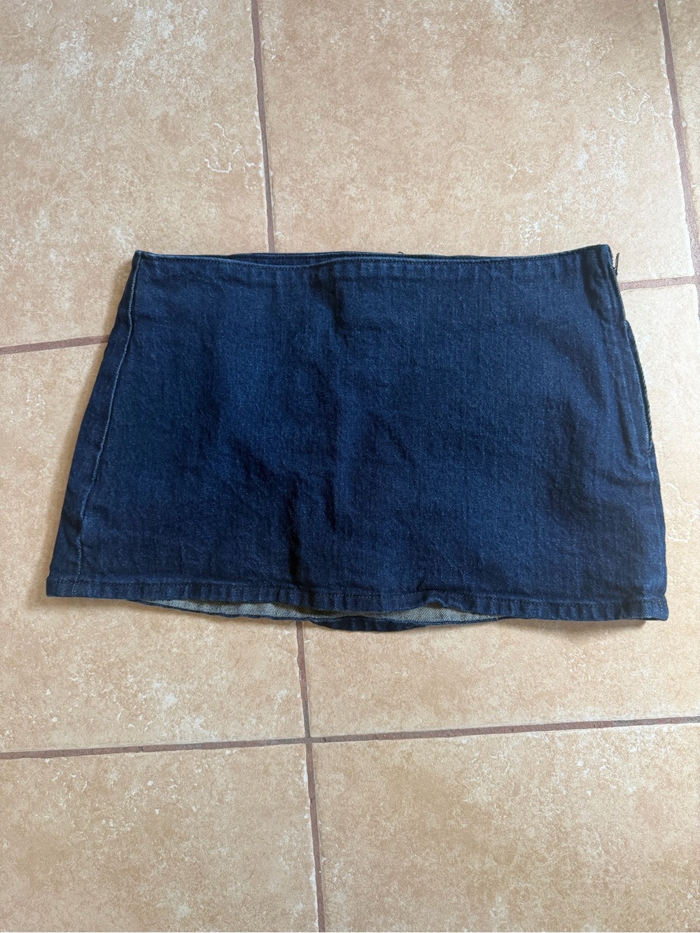 Abercrombie & Fitch Dark Blue Denim Mini Skirt